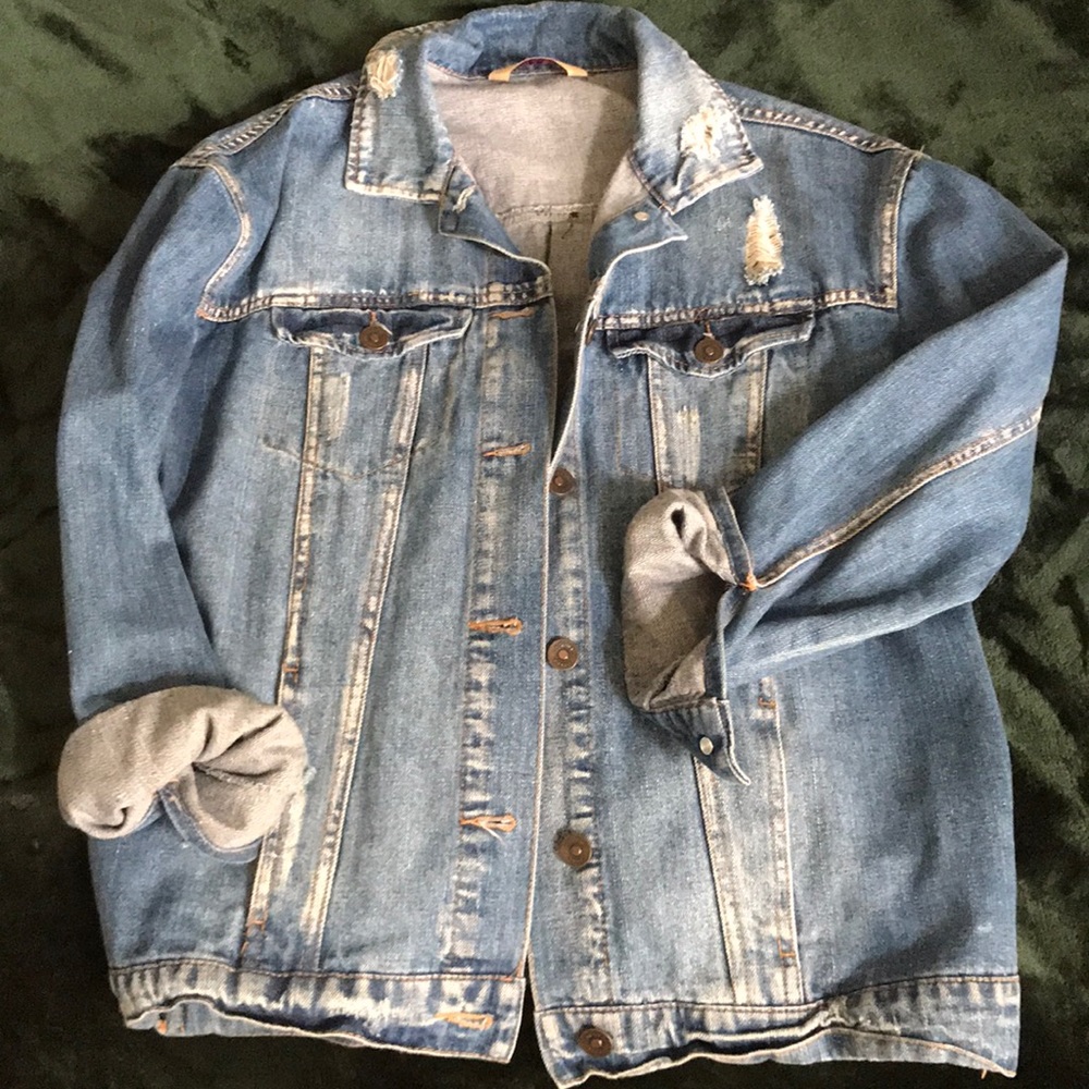 Oversized jean jacket